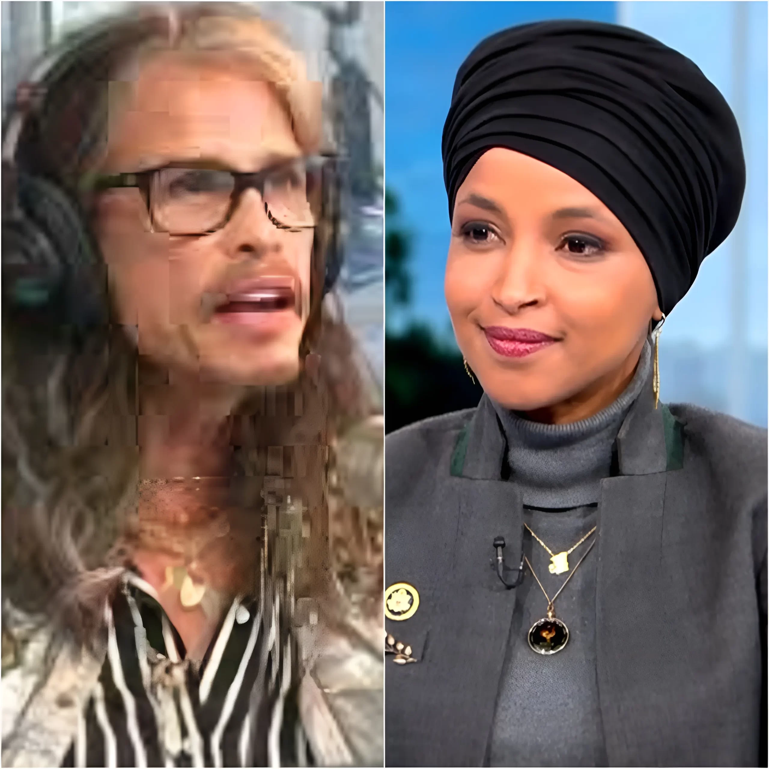 “LIVE MELTDOWN: Ilhan Omar Explodes After Steven Tyler Drops EXPLOSIVE Evidence On-Air” Steven Tyler took a deep breath, looked straight into the camera, and said, “We have verified this.” Those four words detonated the moment. He held up the evidence — real, sourced, undeniable. Within minutes, Ilhan Omar team was in full panic. Aides scrambled. Phones rang nonstop. And Omar furious rant, picked up faintly by a backstage mic, sent social media spiraling. See the full story below 👇