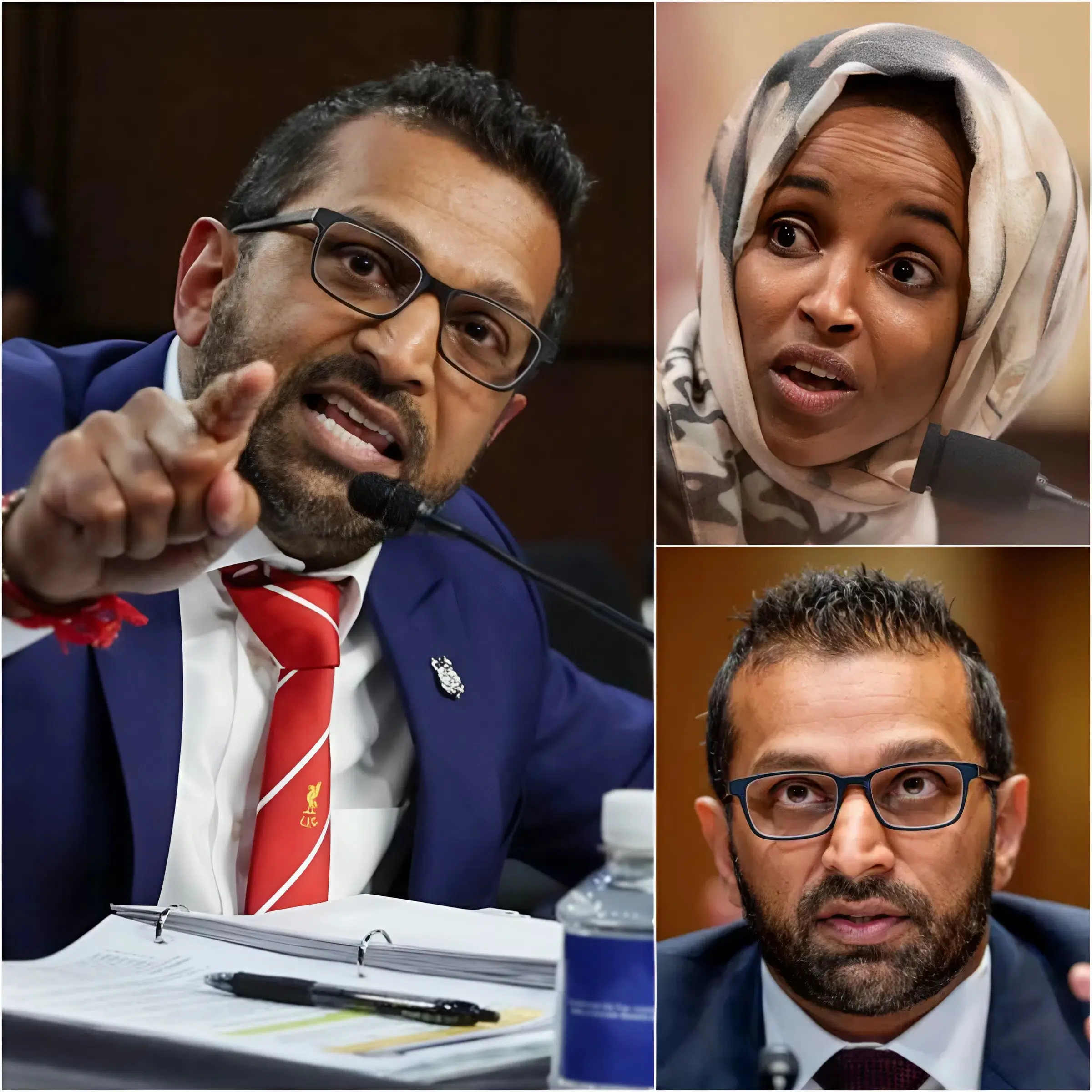 Shocking: The moment Kash Patel “ended” Ilhan Omar right in the middle of the Senate ā the entire chamber fell silent, her career shattered by a single sentence! FBI Director Kash Patel unexpectedly stood up during a discussion of the border bill, holding an unmarked folder, creating an atmosphere of extreme tension. After a terrifying silence, he read aloud: āIlhan Omar, MN-05. Public story: refugee, survivor, truth-teller. Facts: $4.2 million from the Somali Relief Fund never reached Somalia, no IRS records, Cayman account opened the very week she voted to protect ICE.ā He flipped to the last page with proof of a $1.1 million transfer from āOmar Family Trustā to a Dubai-based LLC, noted āfor brotherās weddingā ā even though her brother had died in 2019 and there was no wedding. Patel looked Omar straight in the eye: āYou didnāt flee war, you entered Americaās wallet!ā The meeting room froze, Omar’s face turned pale, his AOC phone dropped from his hand, and givenl Schumer hovered in mid-air. C-SPAN broke records with 89 million live views, and the content went viral with 1 billion interactions in just 19 minutes. Omar hastily left the room, Patel coldly concluding, “The truth needs no visa.” This document was federal evidence, pushing Omar’s career to the brink of collapse. – Copy – Copy