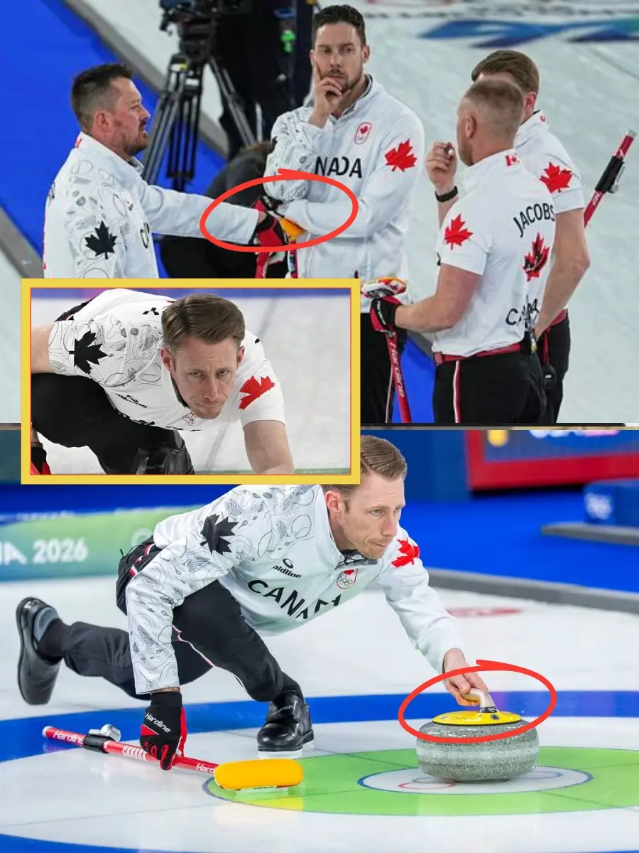 30 MINUTES AGO : The Olympic curling final was interrupted after close-up shots revealed a detail on Marc Kennedy’s hand ā Canada’s gold medal status is being reviewedā¦