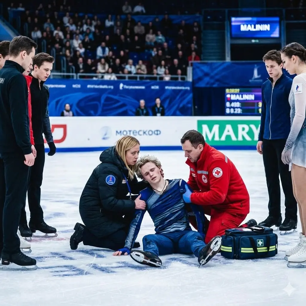 10 minutes ago: Panic and anxiety spread throughout the packed Milano Ice Skating Arena as beloved figure skater Ilia Malinin suddenly collapsed during a training session right after the conclusion of the 2026 Winter Olympics. Coaches and medical staff rushed to assist him while the crowd watched in stunned silence and worry. Now we have an emotional update on the serious health battle Ilia is facing following the immense pressures from the recent Olympics. Our hearts go out to him and his loved ones.