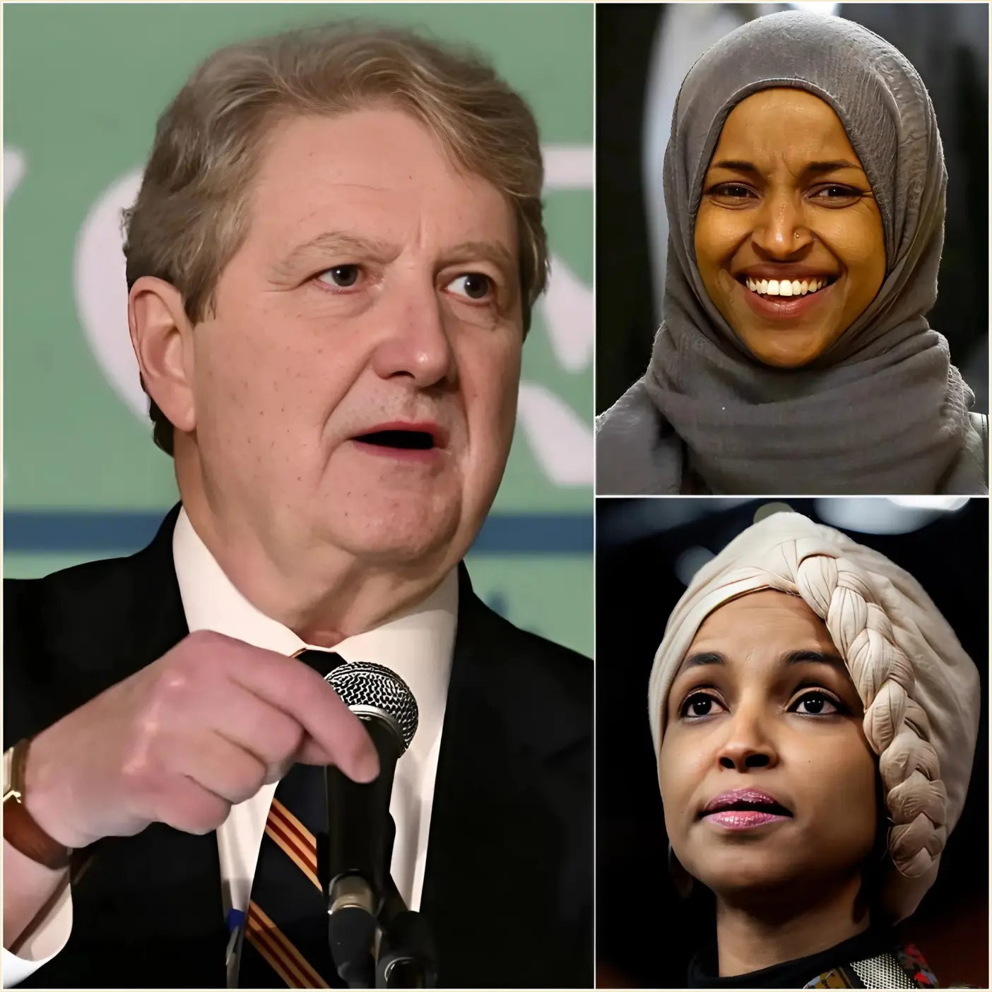 “SIT DOWN, KID!” — a phrase allegedly uttered by Ilhan Omar during a live hearing — instantly sparked a heated debate in Washington. According to clips circulating on social media, the remark was directed at Senator John Kennedy amidst a tense atmosphere in the chamber. However, instead of reacting aggressively, Kennedy simply looked up and responded with a short, calm remark — a moment many described as leaving the room “silent.” Within minutes, the video exploded across platforms, garnering millions of shares and mixed comments, with some calling it a “costly lesson on live television.” However, there has been no official confirmation from the Senate transcript regarding whether the statement was made as described. The story continues to fuel public debate in the United States.