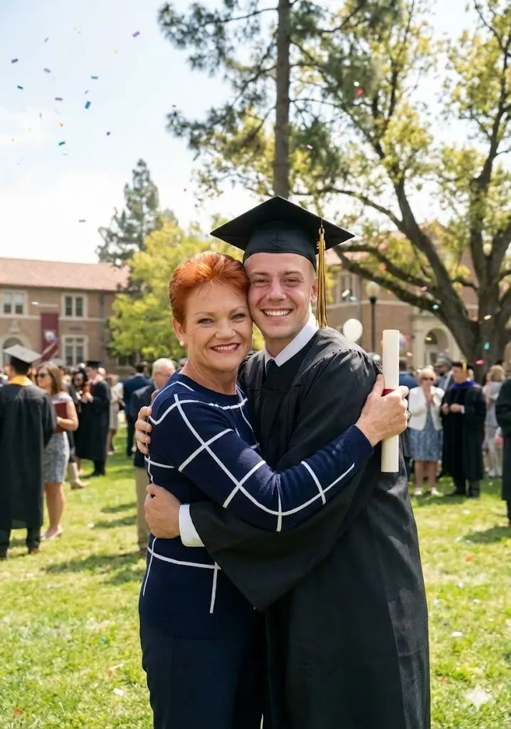 🎁✨ Pauline Hanson Gifts Her Son Adam Hanson a Million-Dollar Surprise on Graduation Day — And the Internet Can’t Stop Talking.