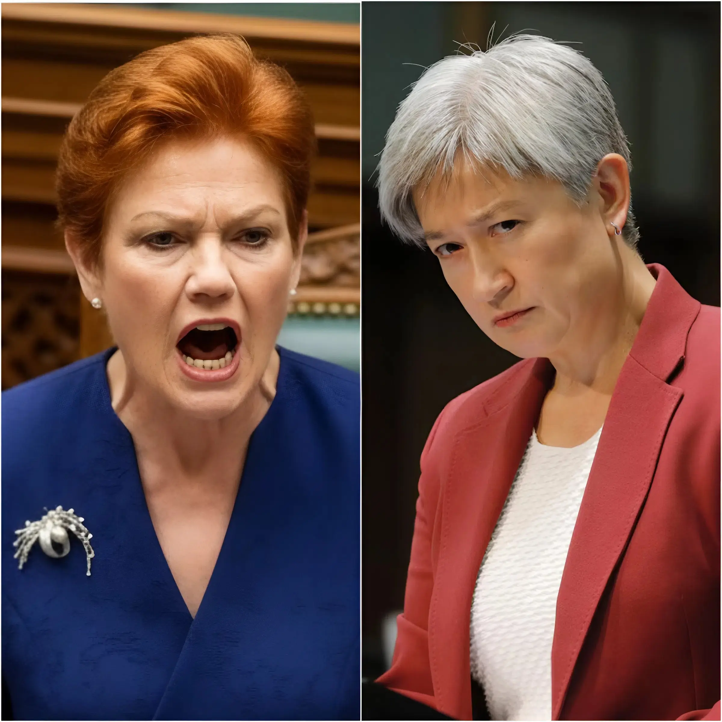 SENATE SHOCK: Pauline Hanson bluntly declares “There are no good Muslims” – Penny Wong speaks emotionally, Green Party panics and demands sanctions! 🔥 Hanson slams the table: “How can you tell who is good when extremist ideology is so deeply ingrained?” The entire parliament erupts – Penny Wong tearfully defends the Muslim community, the opposition shouts “discrimination,” but Hanson remains unfazed: “I speak the truth to protect Australian women and children from real threats!” Censure motion passes, Hanson faces heavy criticism but she still strides out of the room and delivers a defiant 15-word statement. Australia is deeply divided, conservatives cheer in support, while the left trembles before Hanson’s unstoppable power. The culture war is hotter than ever! ⚡