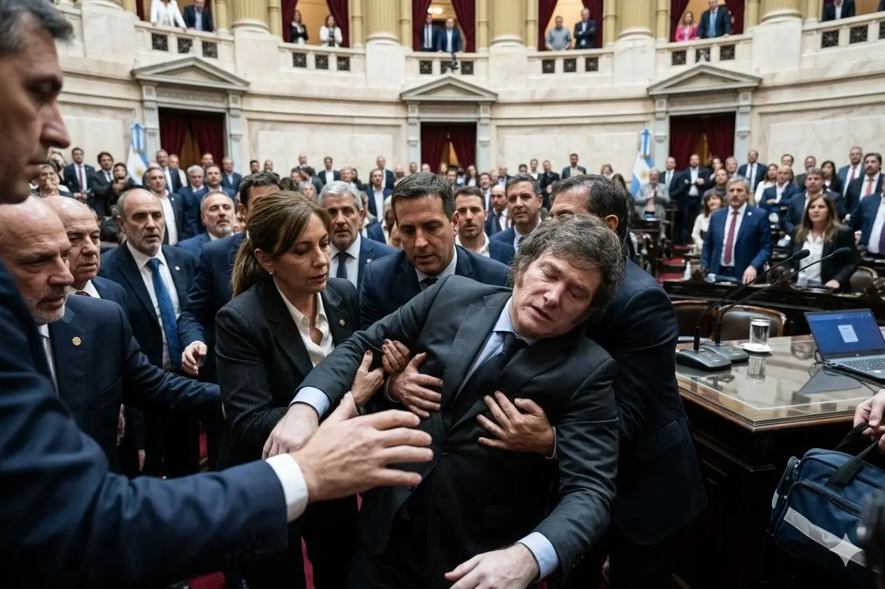 10 MINUTES AGO: Panic gripped the government briefing room when the President of Argentina suddenly collapsed during a grueling meeting. Security forces and government doctors rushed to his aid, while the crowdβincluding members of parliament and thousands of citizensβwatched in stunned silence. Now, we have a moving update on Javier Milei’s battle with a serious illnessβ¦ ππ
