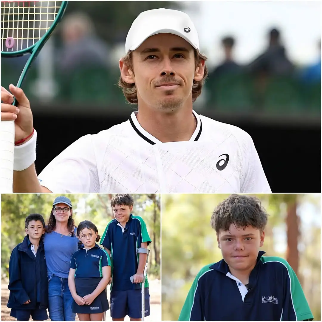 GOOD NEWS ❤️ Alex de Minaur unexpectedly appeared during the Appelbee family interview and stunned all of Australia by saying, “I will sponsor all the medical and check-up costs for the boy’s family” after the boy risked his life swimming for 4 hours to save his mother and two siblings. “He is the youngest brave person I have ever known, so I have no hesitation in supporting him.” This created an emotional wave that made many people cheer at the affection from Australia’s No. 1 tennis player.👇👇