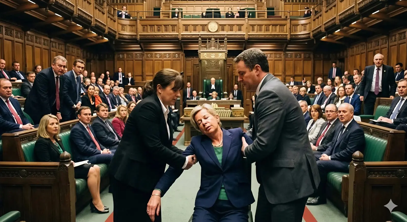 30 MINUTES AGO: Panic gripped the studio when Katie Hopkins suddenly collapsed during an exhausting live interview. Security personnel, paramedics, and channel staff rushed immediately to her aid, while the audience on set—including guests, producers, and thousands of viewers online—watched in absolute shock and dead silence. Now, we have a heartfelt update on Katie Hopkins’ battle against a serious illness…