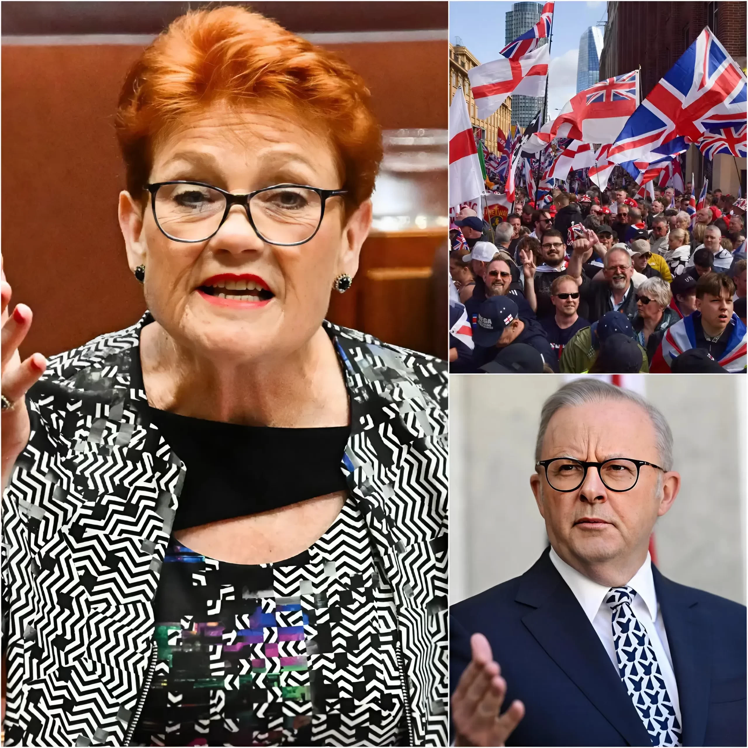 Pauline Hanson just lit the fuse again: “They can hide, they can smear, but they CAN’T silence the truth!” she roared from the Senate steps as thousands flooded the streets in a roaring “March for Australia” across Sydney, Melbourne and Brisbane.