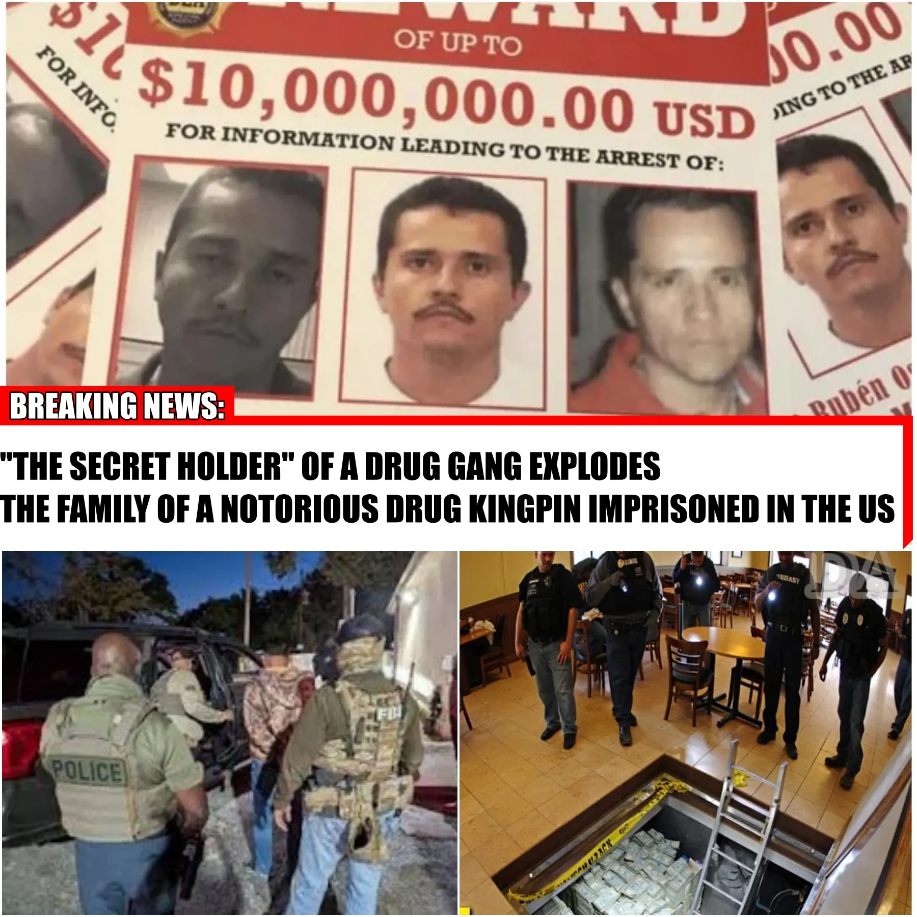 🚨💣 SHOCKING SCANDAL: DRUG GANG “SECRET HOLDER” EXPLODES — FAMILY OF NOTORIOUS DRUG KINGPIN DETAINED IN THE US 💣🚨