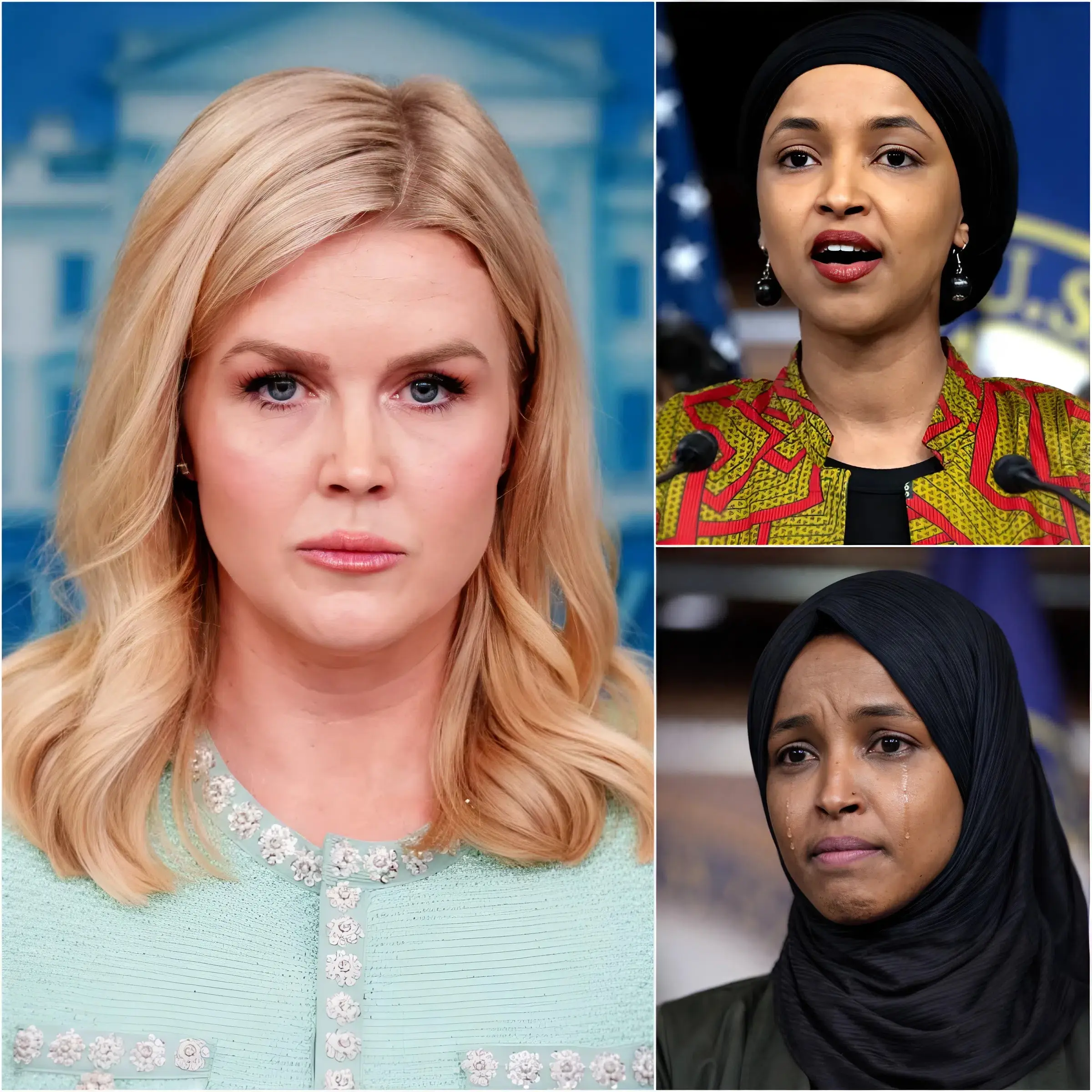 🔥 “Let’s read the record.” – Karoline Leavitt calmly cites statements from Ilhan Omar live on CNN, line by line. The studio freezes, the host hesitates, and 11 seconds of dead air follow—turning a tense panel moment into a viral political TV shock.