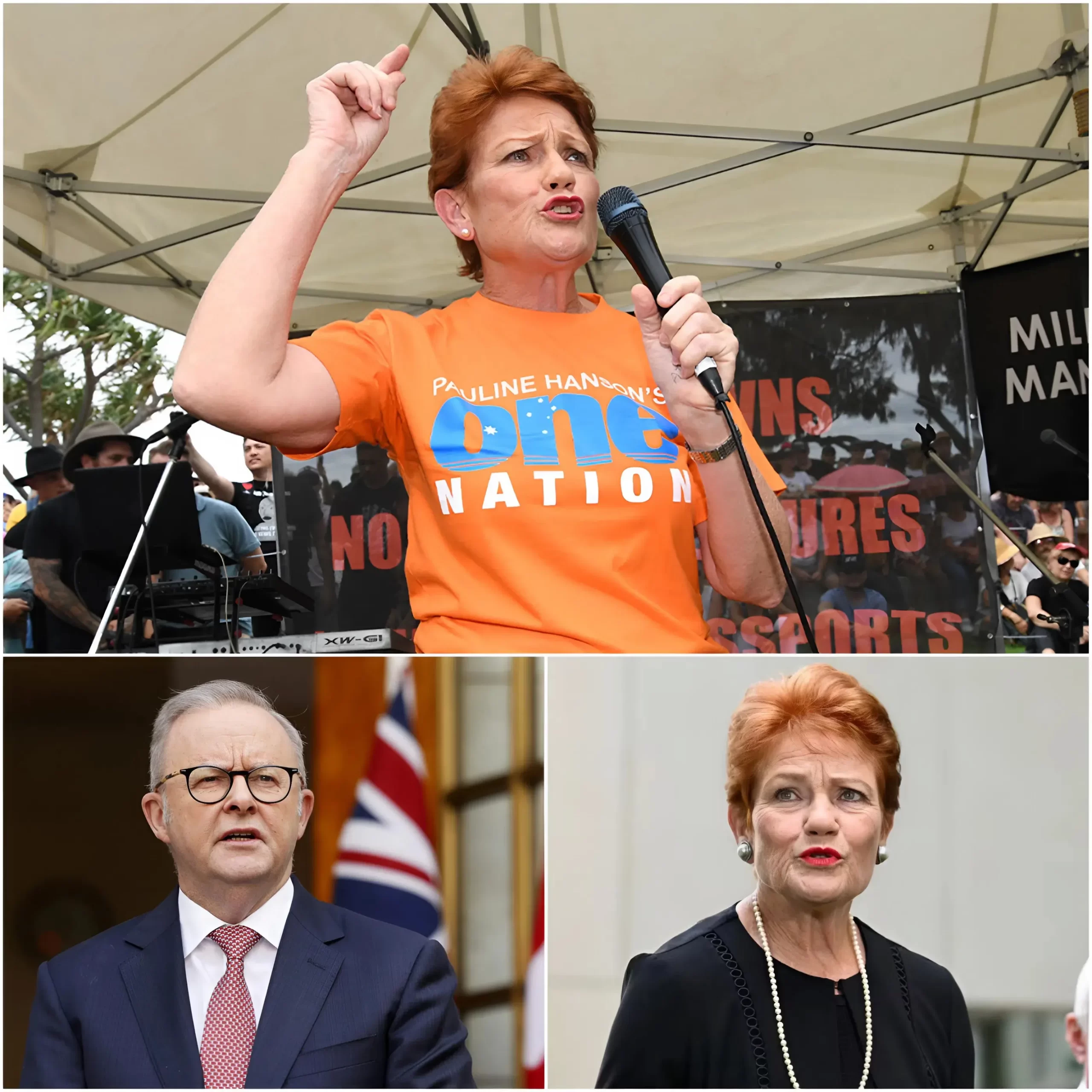 🚨 “IT’S TIME FOR ME TO SPEAK OUT!” — Pauline Hanson, leader of the One Nation, has suddenly revealed what she describes as a shocking truth about the government of Anthony Albanese, sending shockwaves through public opinion. 😰