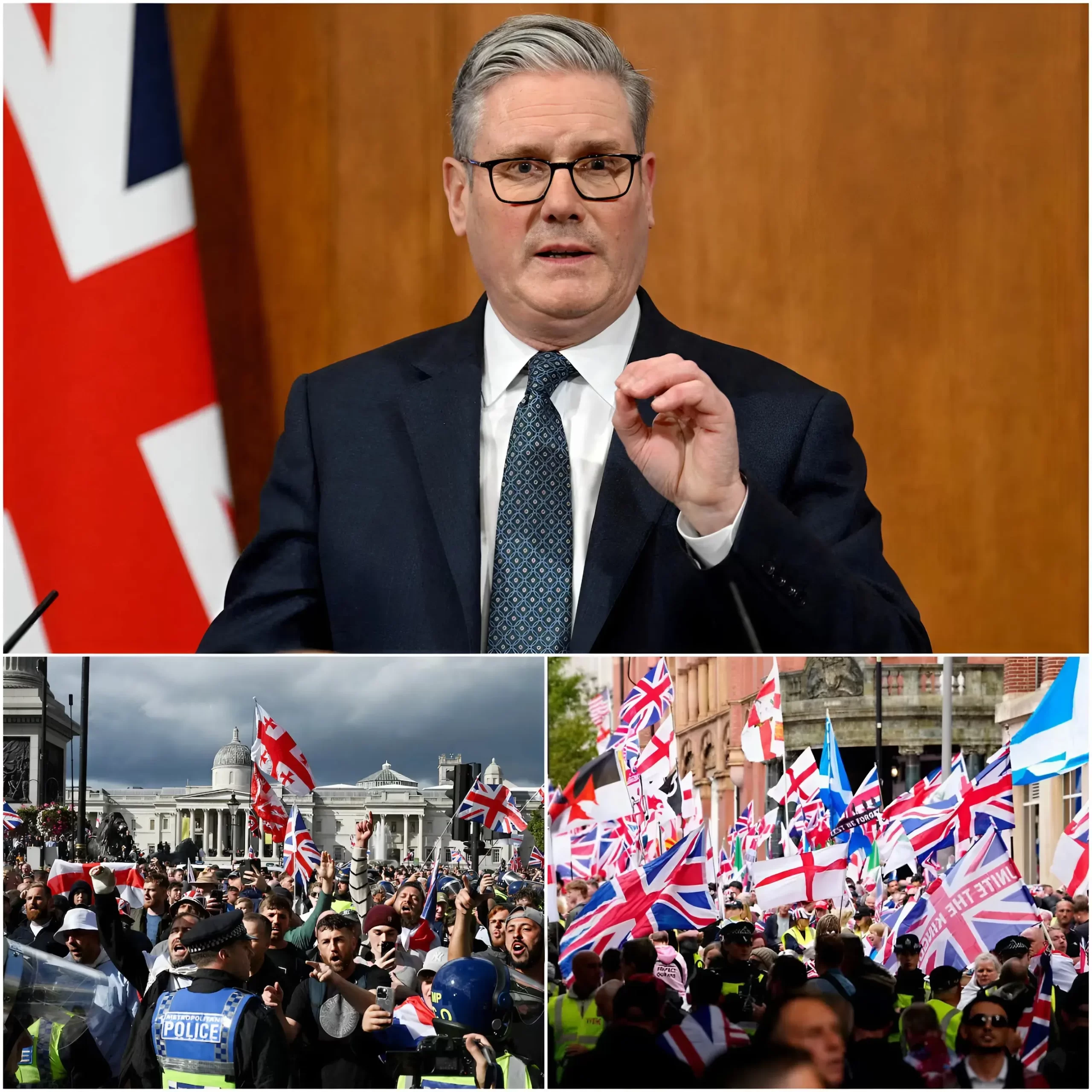 🚨 EXTREME TENSIONS IN THE UK: “REMOVE REFUGEES FROM THE UK IMMEDIATELY” — A wave of protests against hotels housing migrants is rapidly spreading across the country, triggering one of the most intense political and social crises in recent times in the United Kingdom.