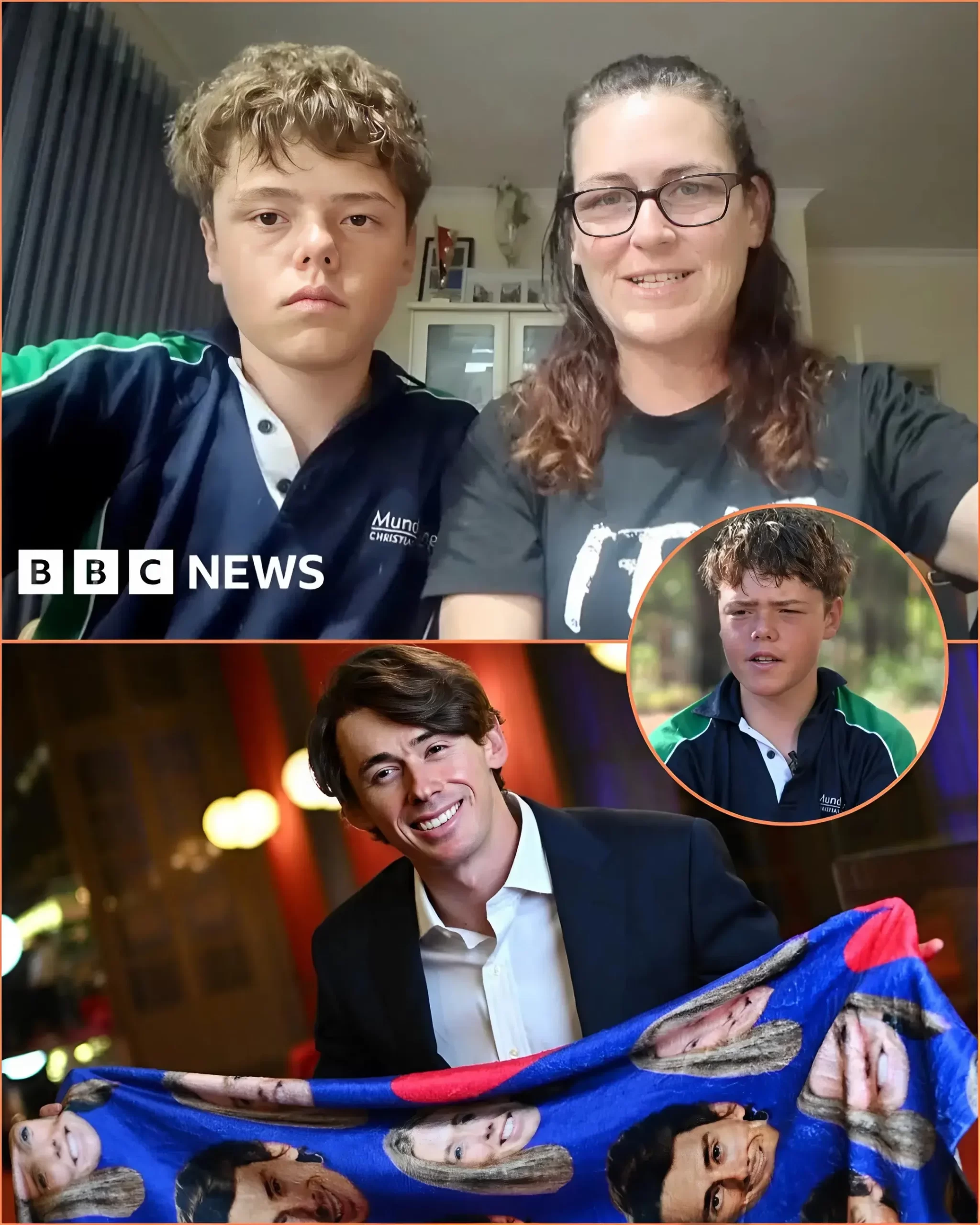 BREAKING NEWS : Alex de Minaur unexpectedly appeared during the Appelbee family interview and stunned all of Australia by saying, “I will sponsor all the medical and check-up costs for the boy’s family” after the boy risked his life swimming for 4 hours to save his mother and two siblings