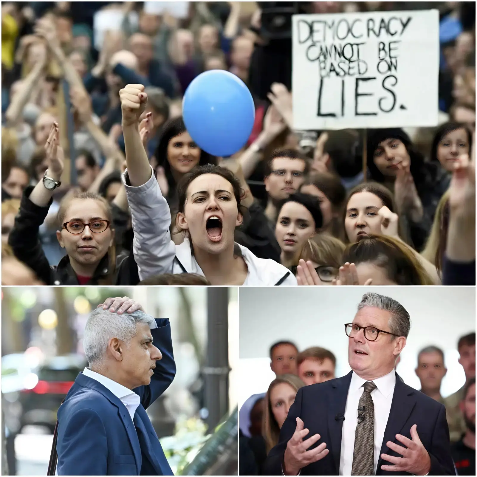“GET THEM 0UT!” FURIOUS CROWD B00S STARMER AND KHAN OFF STAGE..British political figures Keir Starmer and Sadiq Khan faced a furious backlash during a recent public appearance, where they were met with a chorus of boos and demands for their res!gnations. The scene, captured on video, epitomizes the growing discontent among citizens who feel ignored and betrayed by their leade.r.s.