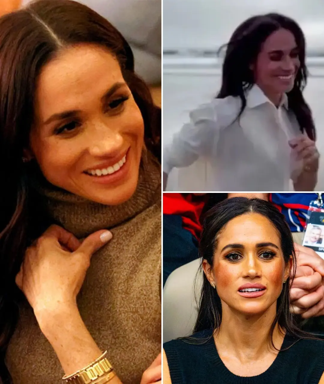 “YOU CAN’T ERASE ME — I’LL FORCE MY WAY BACK IN.” Meghan Markle has sparked fresh backlash with a strange new Instagram teaser — a chilling mix of forced laughter, oversized styling, and a message that left viewers more uneasy than inspired.