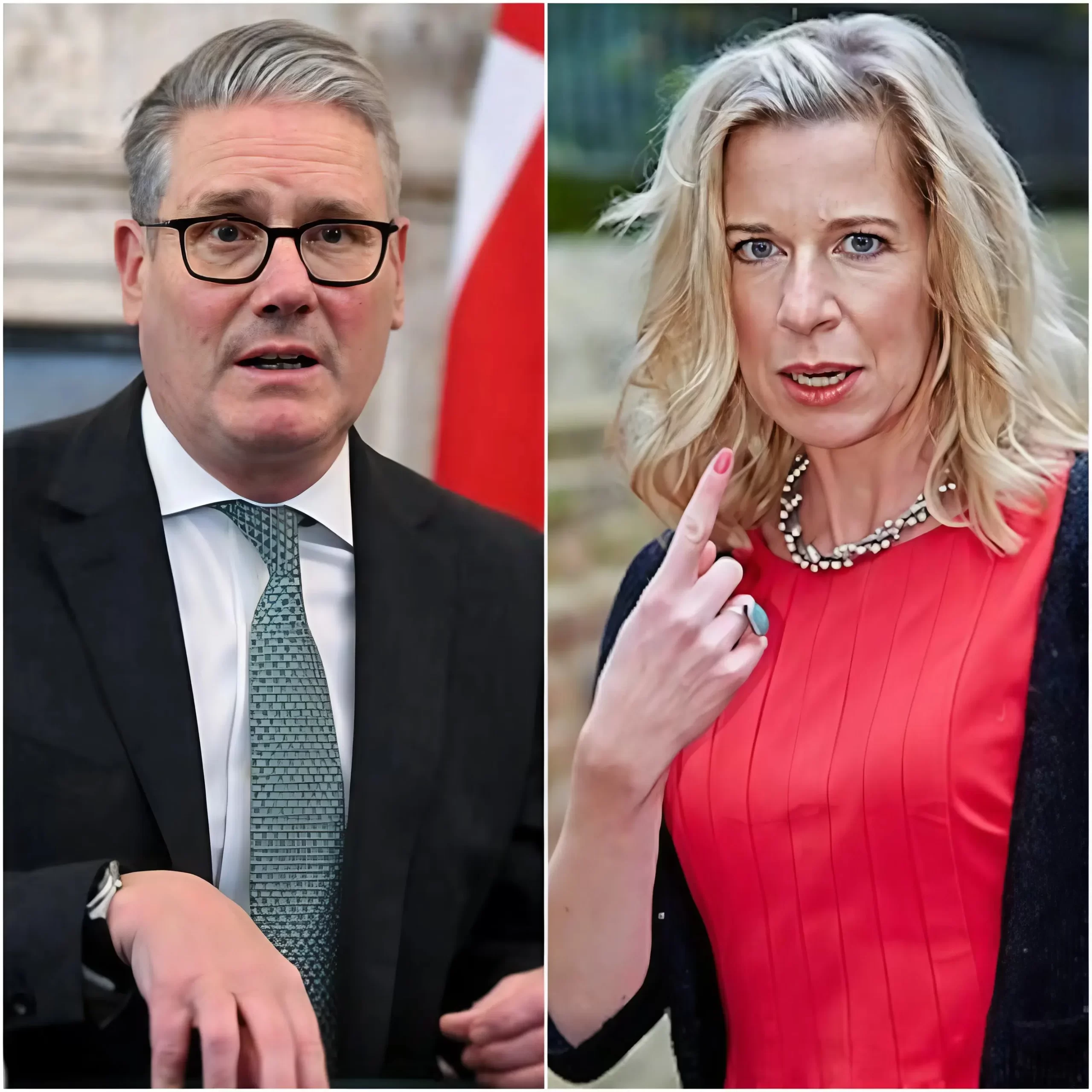 “SHE NEEDS TO BE SILENCED.” — The shocking remark reportedly made by Keir Starmer quickly ignited a fierce political storm, as he publicly criticized Katie Hopkins as “dangerous” and implied that her voice “should be restricted.”