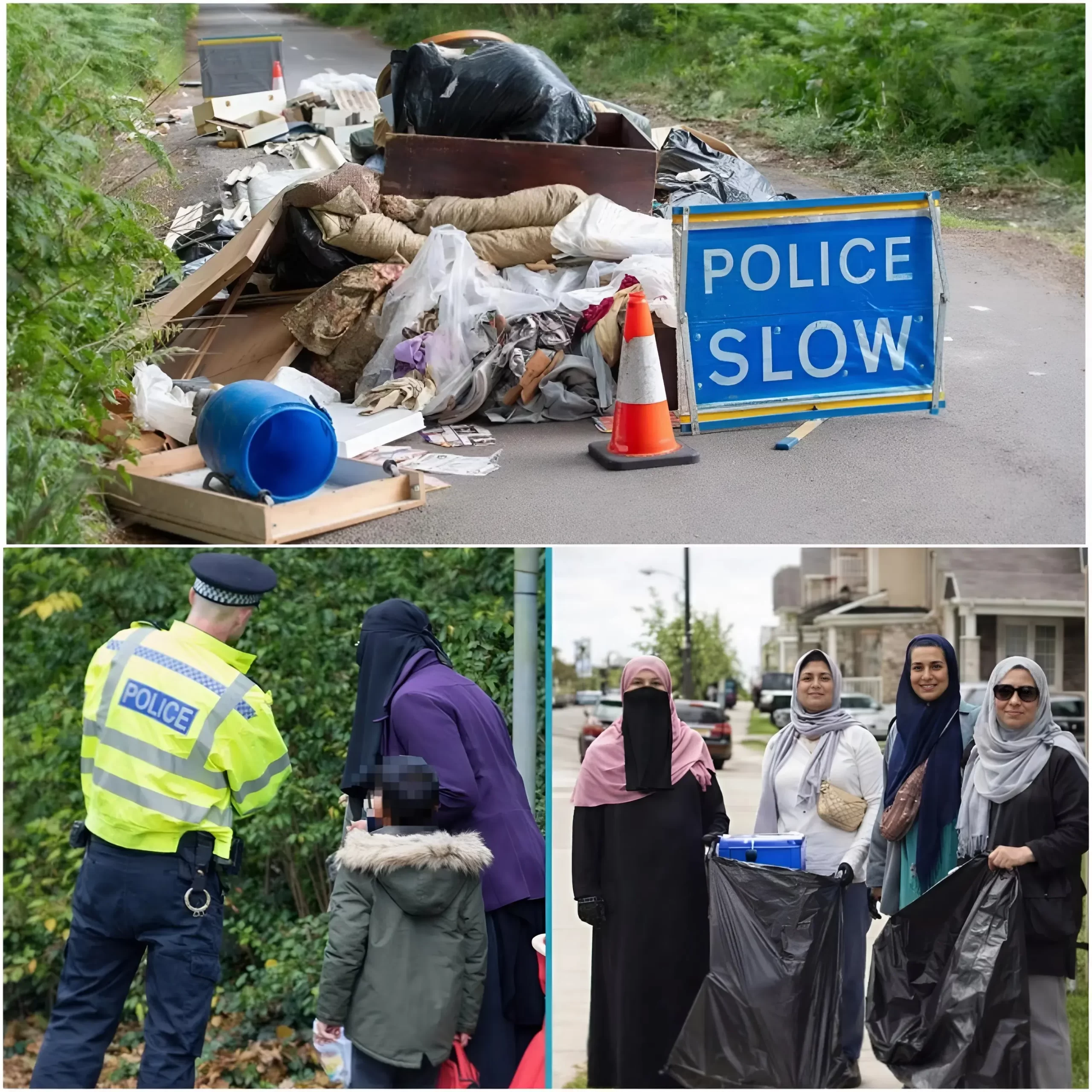 🚨 CONTROVERSIAL ACTION: Greater Manchester Police forced a Muslim family to clean up their own waste!