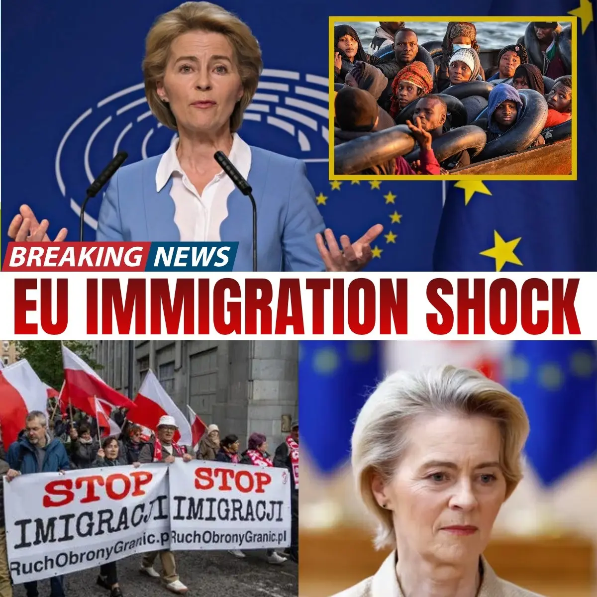 Ursula von der Leyen was seen visibly SHAKEN as her “open border” dream collapsed in real-time…