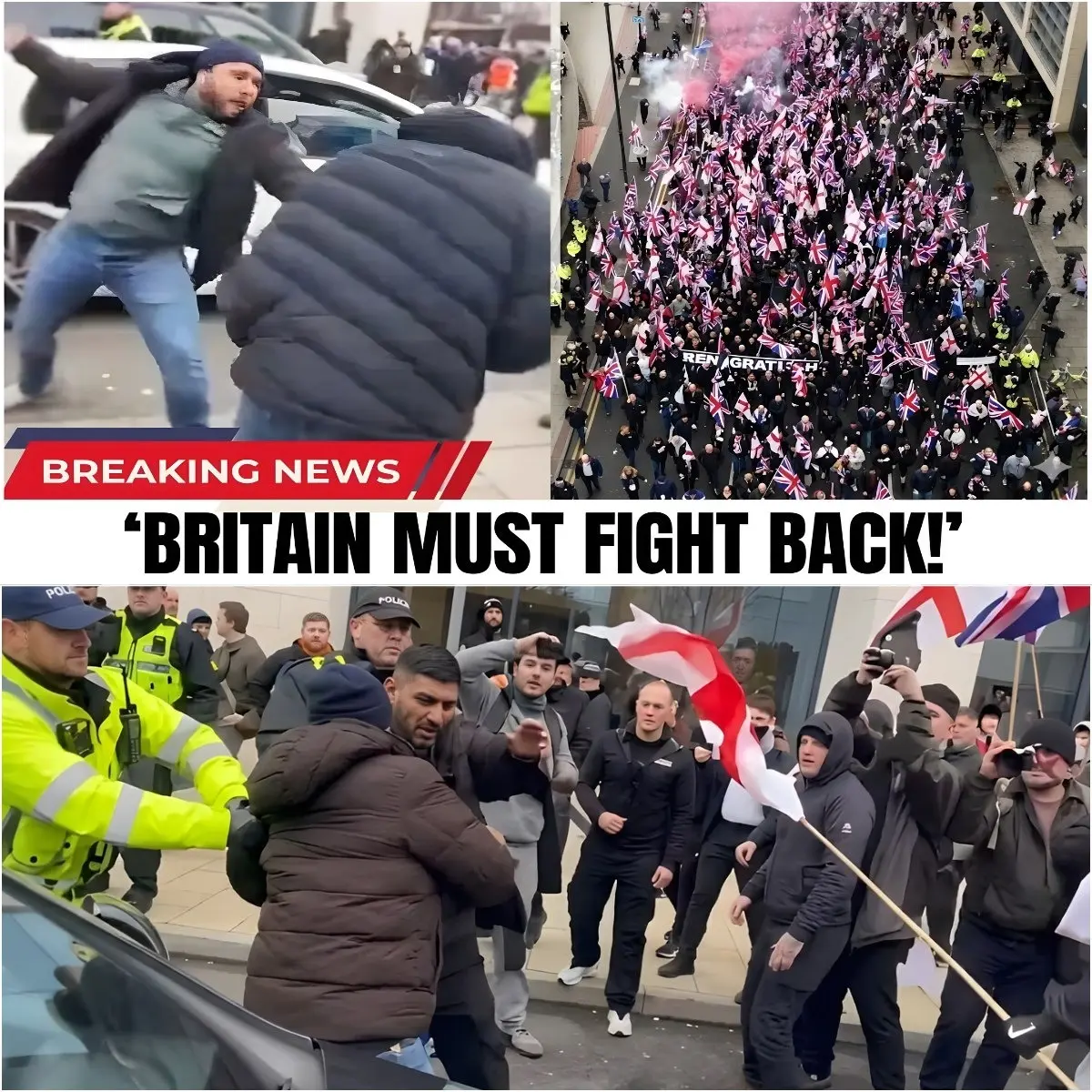 🚨 Manchester Tensions Escalate: Protests Spark Nationwide Debate Across the United Kingdom