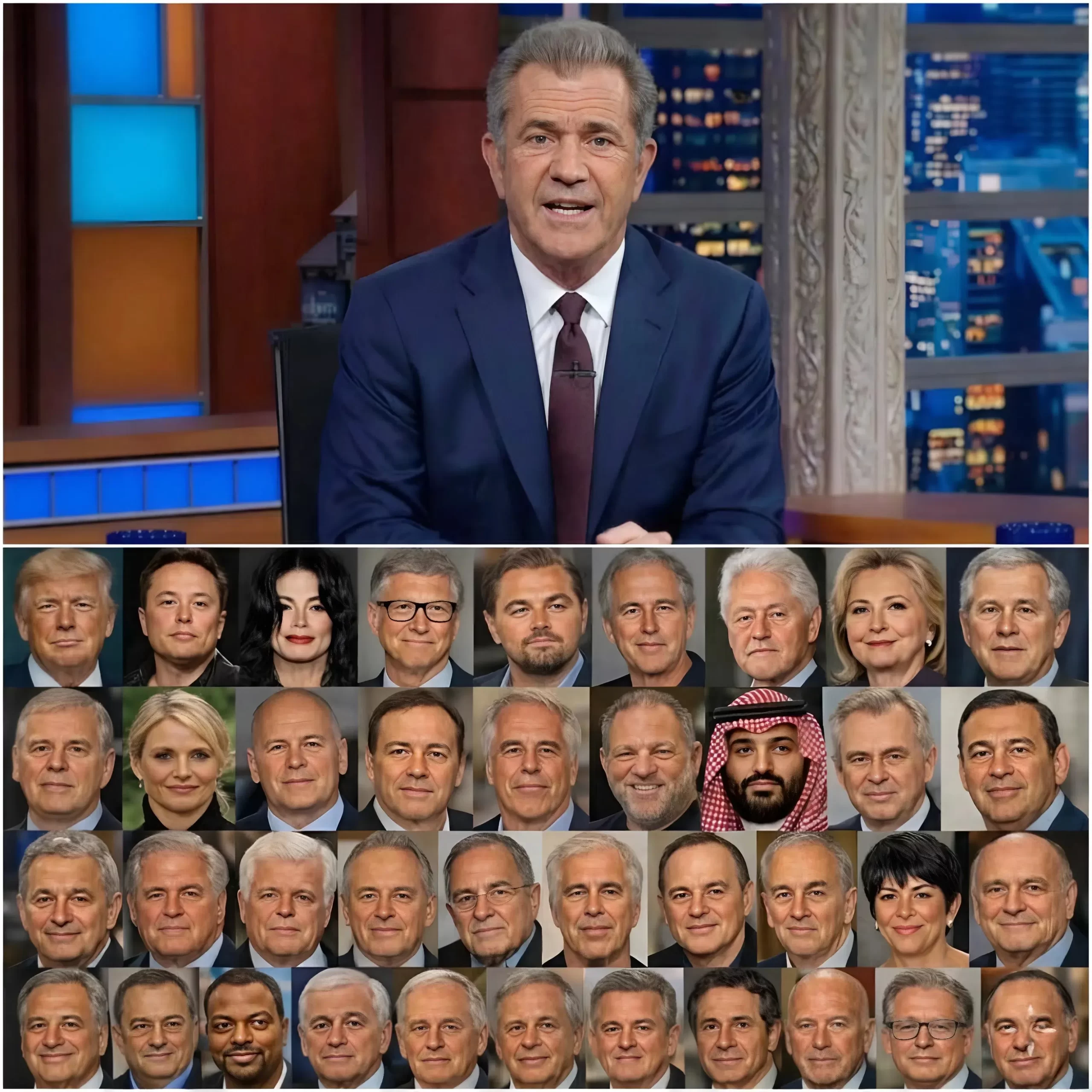 BREAKING: “Mel Gibson RELEASES A 32-NAME INDICTMENT ON SUNDAY NIGHT — AND WITHIN HOURS, IT SURPASSES 320 MILLION VIEWS — HOLLYWOOD OFFICIALLY SHAKEN.”