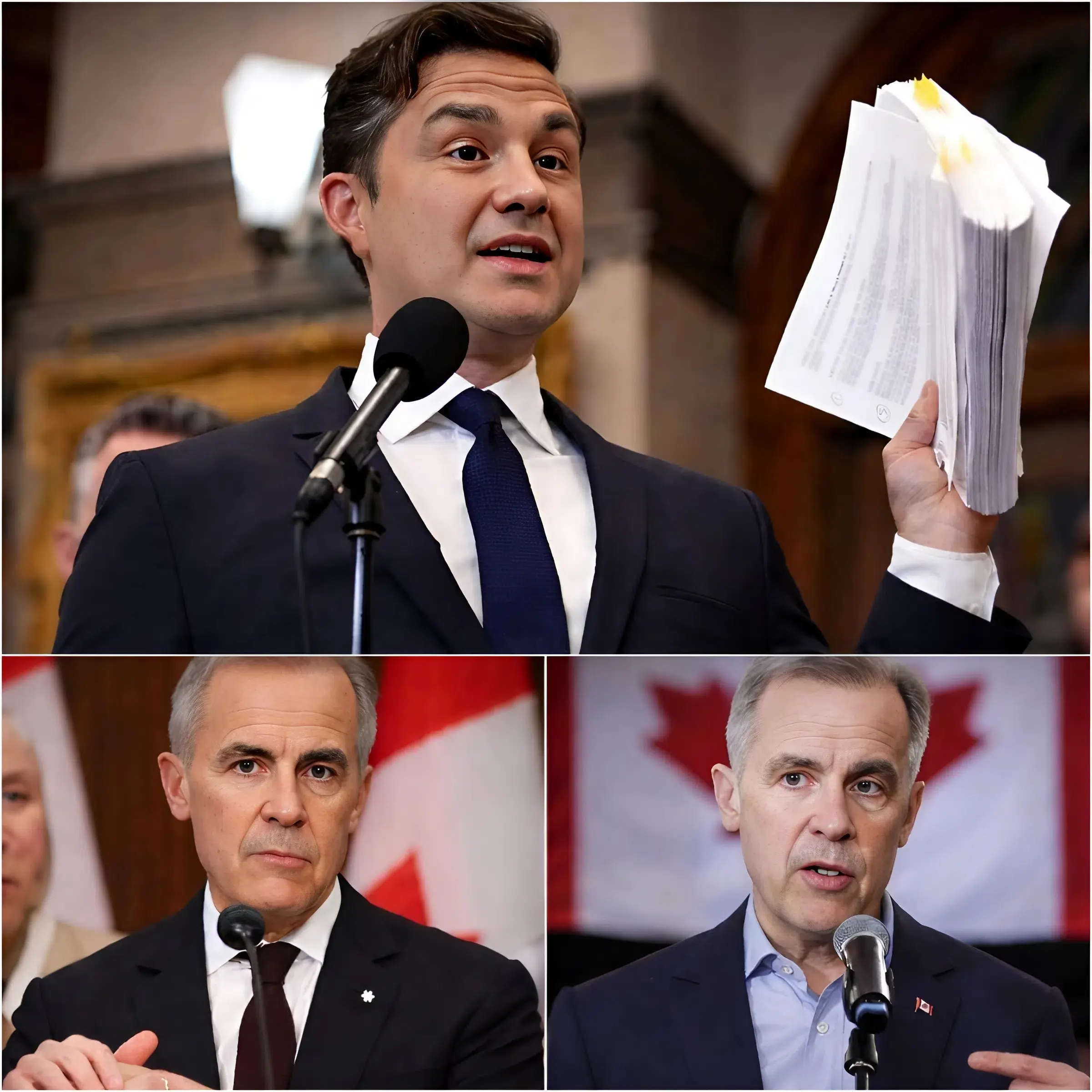 “THE MASK HAS JUST BEEN REMOVED!”: Pierre Poilievre Silenced The Entire Studio When He Unexpectedly Unveiled A Mysterious Document Live On Air, Every Word Aimed Directly At Mark Carney Regarding The Never-before-disclosed “$1.3 Billion”
