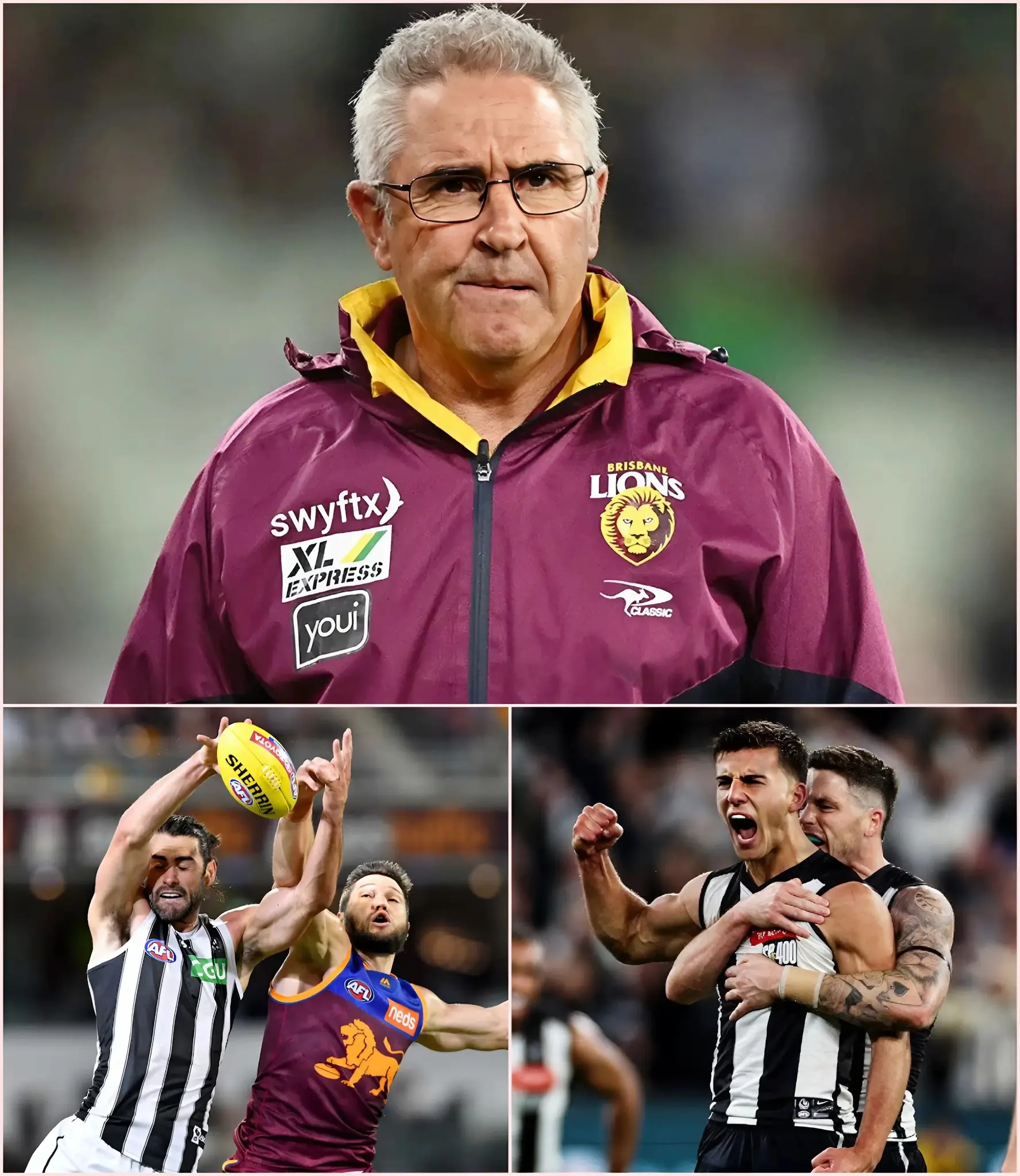 📣 “It’s Terrible, I Probably Will Never See Another Player As Brilliant As Him In My Lifetime,” Said Brisbane Lions Head Coach Chris Fagan In Utter Despair After The Painful And Humiliating 112-64 Loss To The Collingwood Magpies Yesterday.