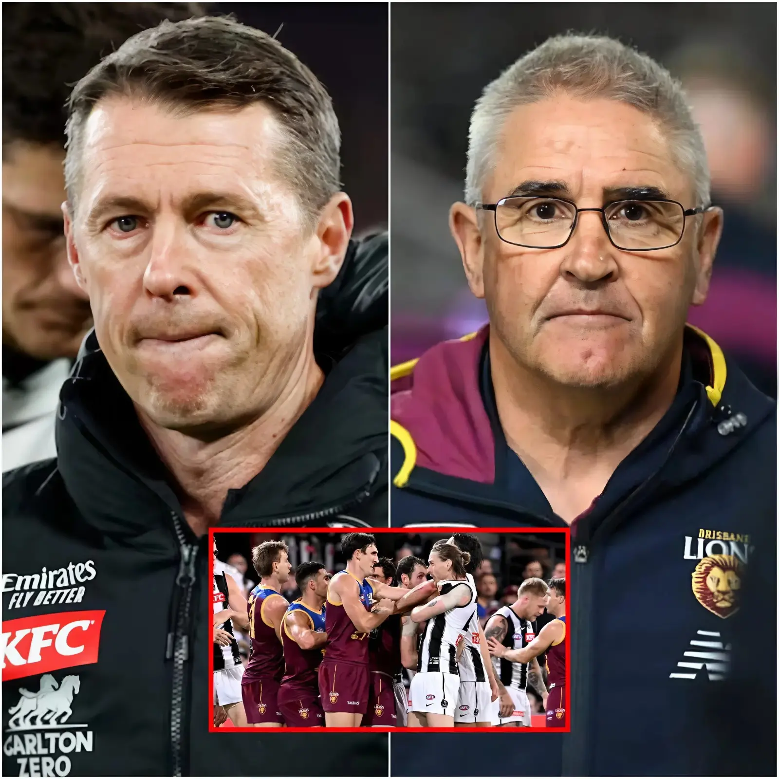 AFL Holds Unexpected Emergency Meeting: Following the final score of Brisbane Lions 116 â Collingwood Magpies 65, the most surprising moment of the night didnât happen on the court, but in the press conference room.