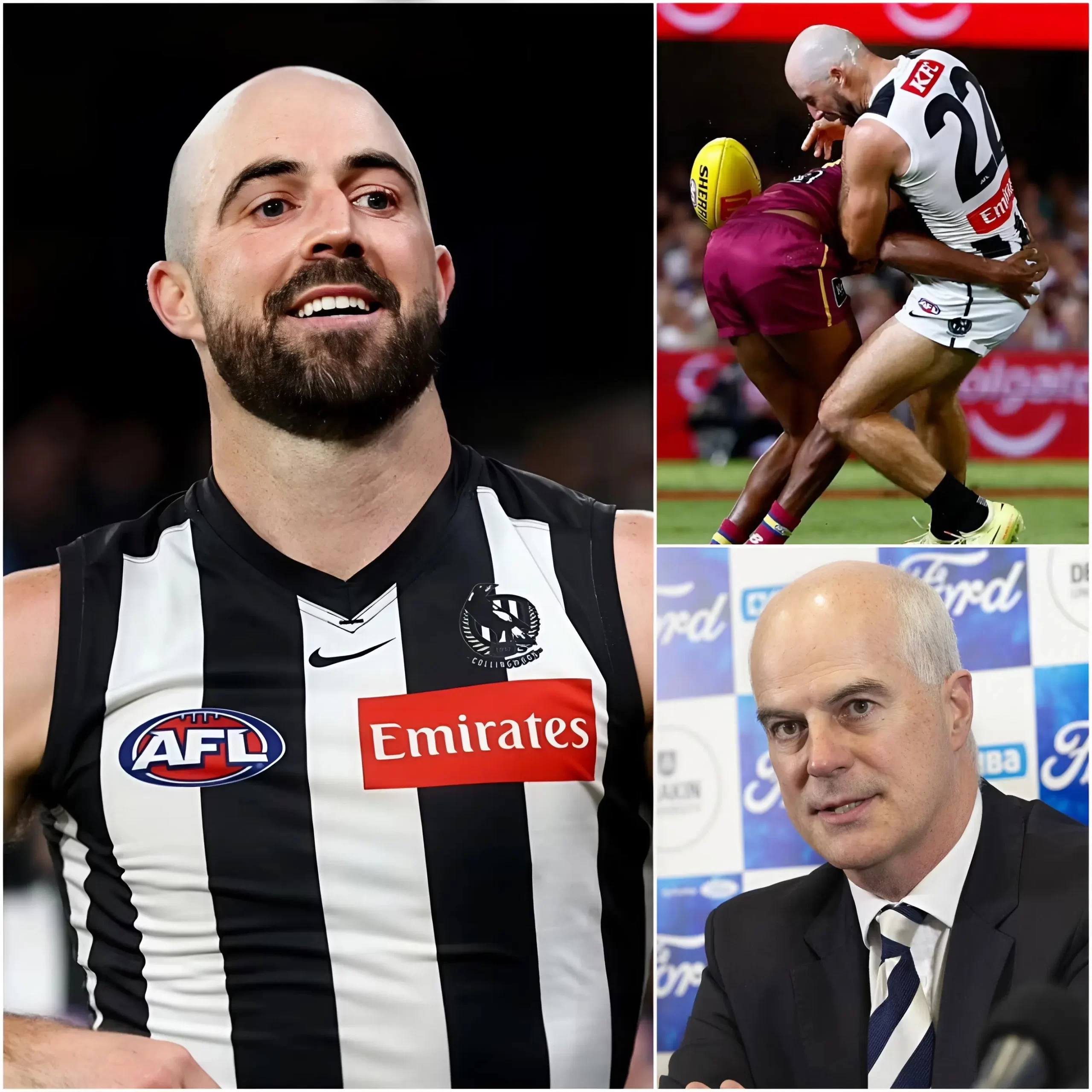 “IF THEY WANT Brisbane Lions TO WIN AT ALL COSTS, JUST HAND THEM THE CHAMPIONSHIP TROPHY — DON’T MAKE US PLAY MEANINGLESS GAMES ANYMORE.” — Steele Sidebottom, midfielder of Collingwood Football Club, sparked a massive backlash after making extremely strong accusations following a highly controversial match.