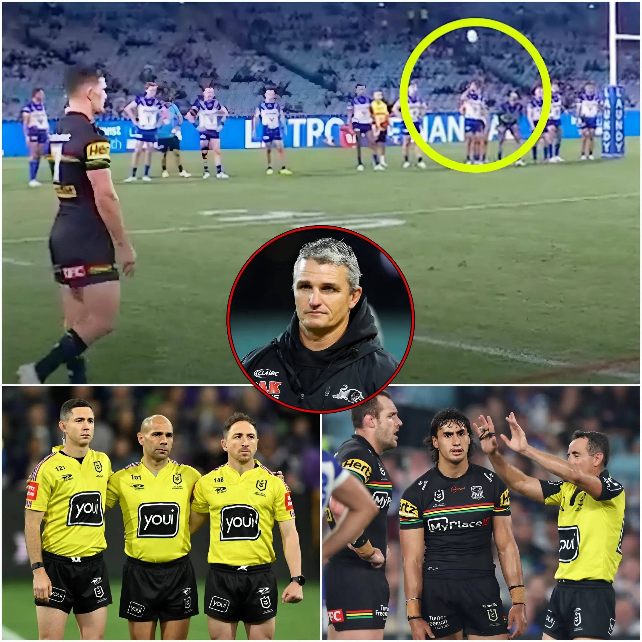OFFICIAL CONFIRMED 🚨 The entire three-member officiating crew for the match between the Penrith Panthers and the Canterbury-Bankstown Bulldogs has been suspended pending investigation, after the NRL governing body identified a series of controversial decisions that appeared to disadvantage the Penrith Panthers.