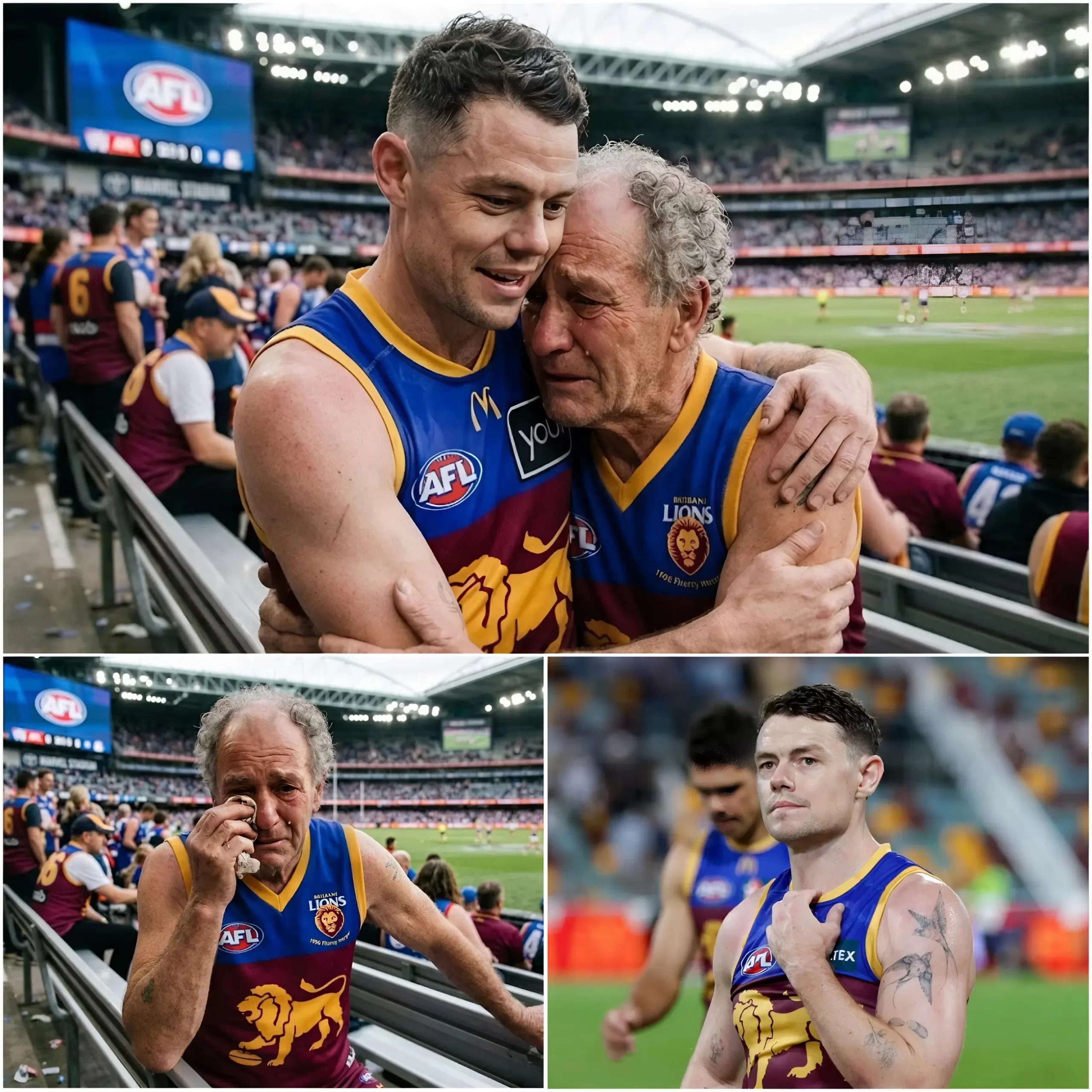 ā¤ļø SURPRISING ACT OF KINDNESS FROM AFL STAR: Lachie Neale Comforts Elderly Fan Ridiculed for Backing Brisbane Lions ā Emotional Moment Moves Millions and Sparks Outrage!