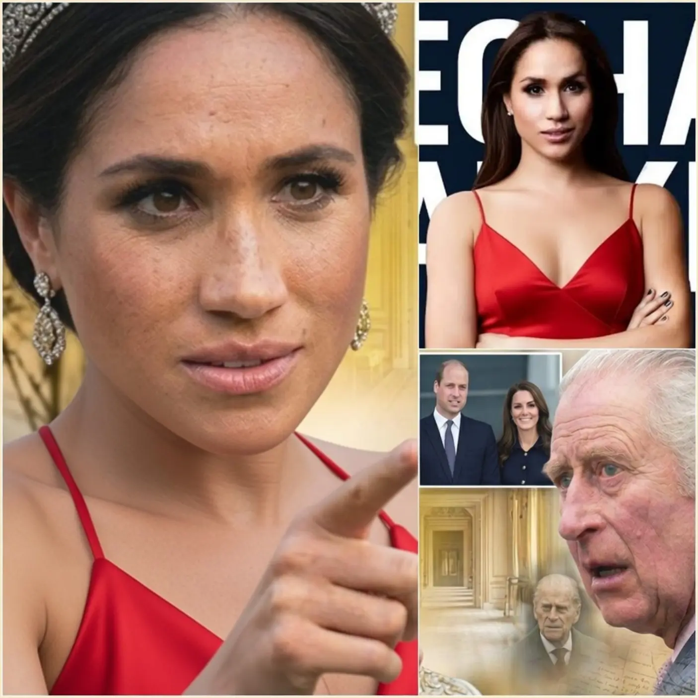 š“ OFFICIAL WAR DECLARED: Meghan Markle has just delivered a “knockout blow” by sending an ultimatum forcing King Charles to strip William and Kate of their special status, or a “black dossier” holding terrifying secrets capable of burning down the entire monarchy will be released instantly.