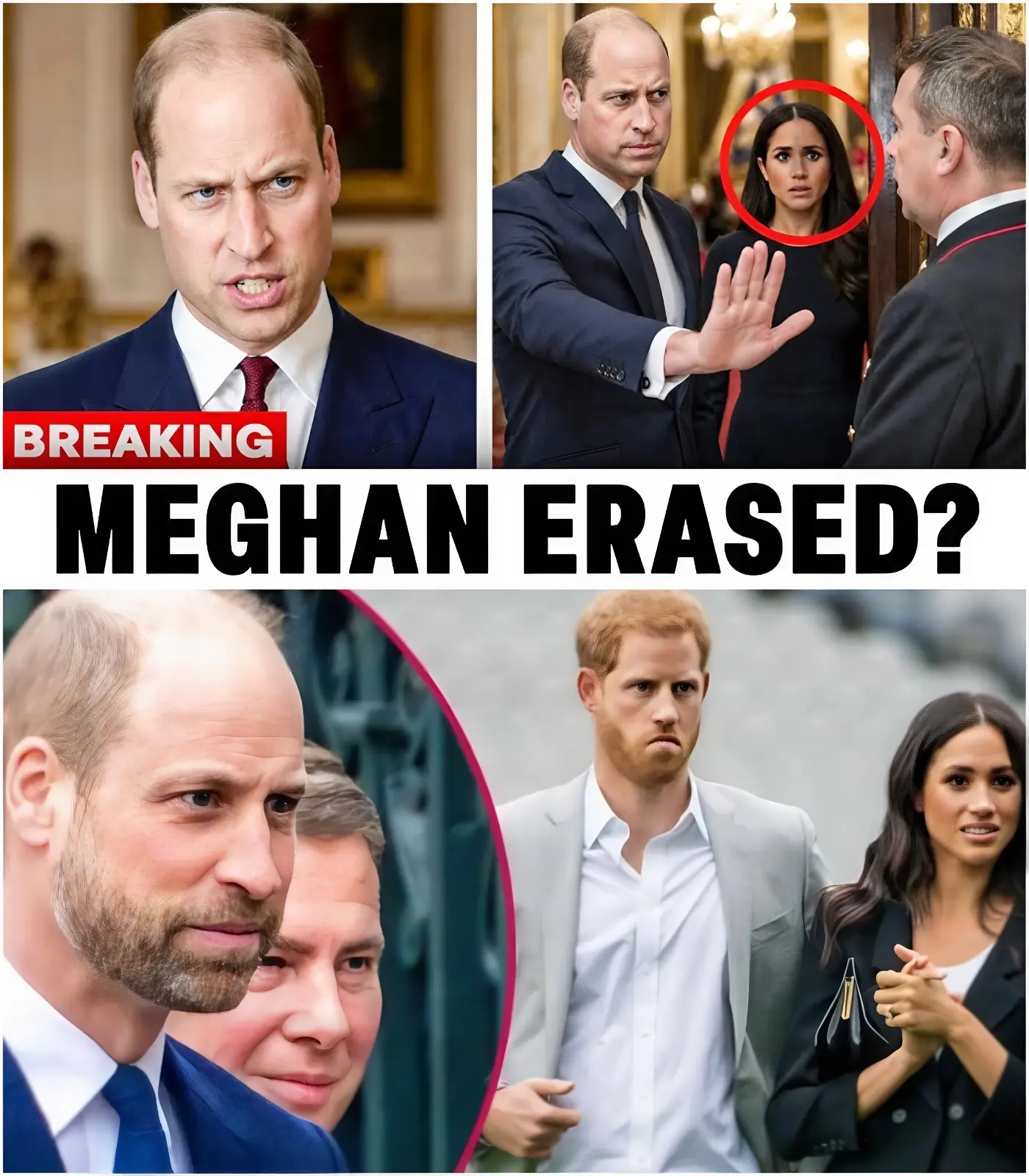 Prince William has reportedly made a sharp, unilateral move to strike Meghan Markle’s name from the official guest list for a major upcoming royal event.