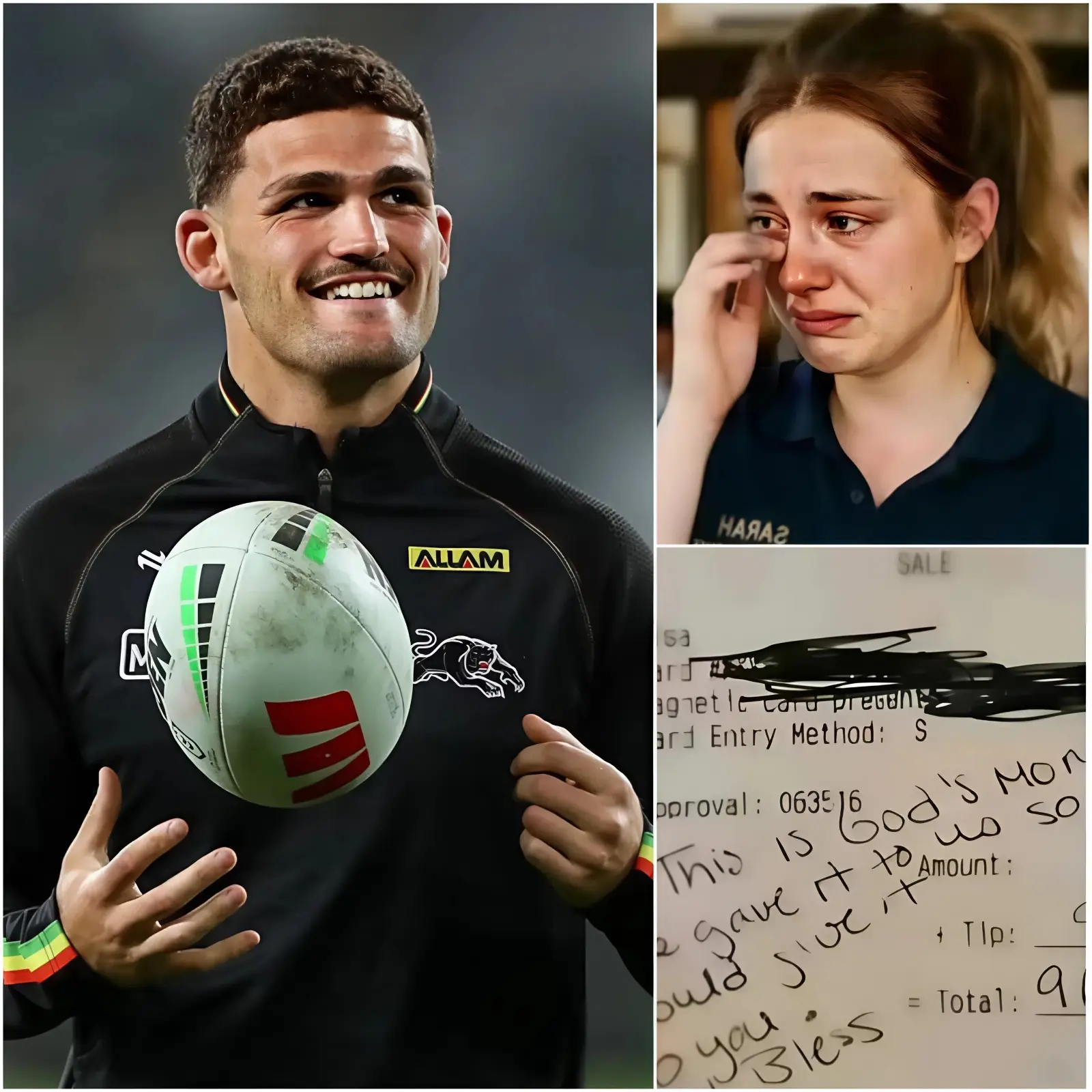 🚨 Sera, a 22-year-old waitress at a small family diner in Sydney, had no idea that the calm, polite man she was serving was actually Nathan Cleary