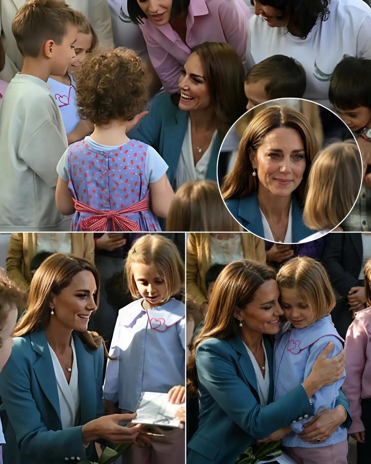 💖 KATE MIDDLETON VISIBLY EMOTIONAL AFTER YOUNG GIRL’S HEARTFELT COMMENT IN ITALY. 👑 It was a moment that stopped Kate Middleton in her tracks. While greeting families in Reggio Emilia, Italy, the Princess of Wales was approached by a shy young girl who clutched a handmade drawing.