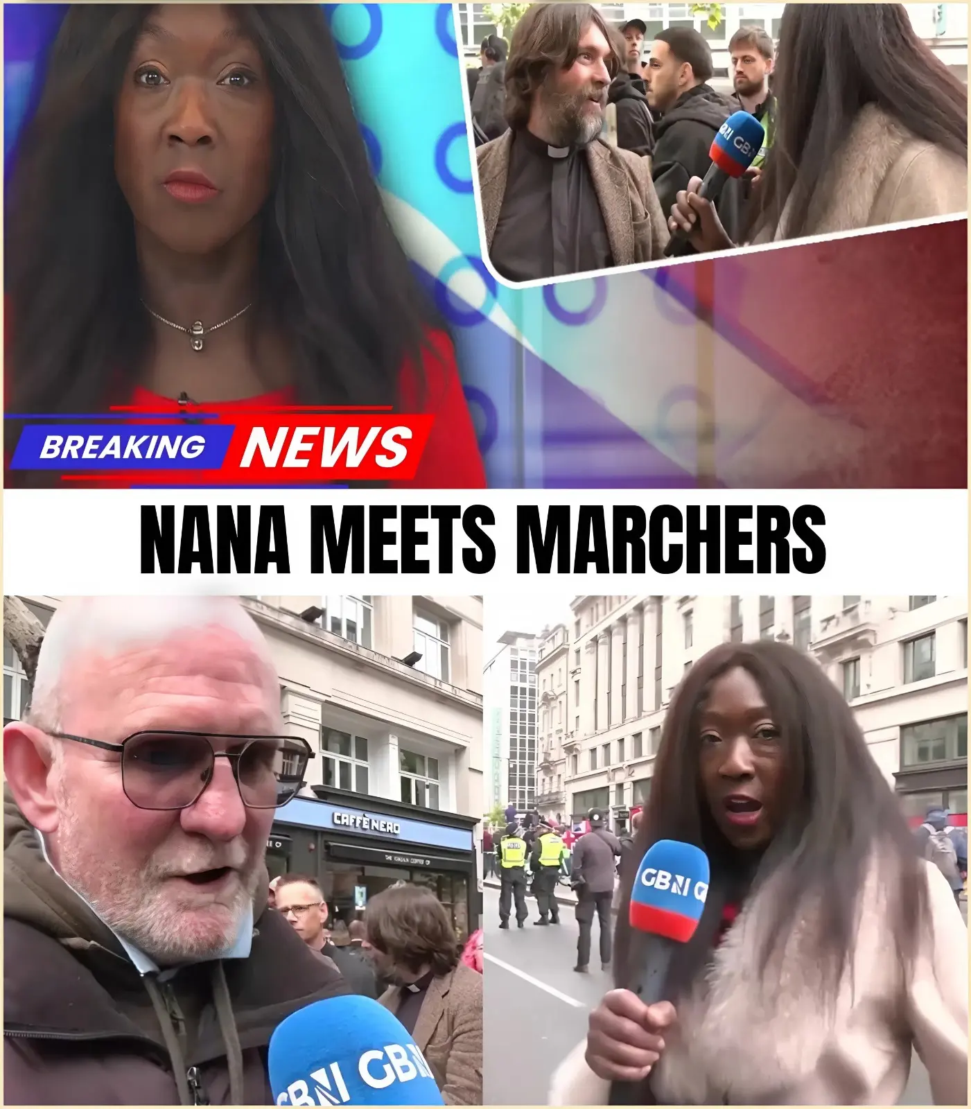 THE NARRATIVE COLLAPSES: STARMER EXPOSED! GB News presenter Nana Akua just blew the government’s “far-right” label to pieces live from the London streets! Instead of extremists, cameras caught everyday families and a clergyman.