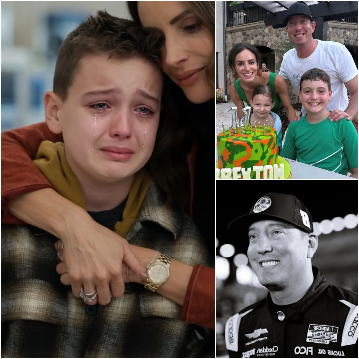 “DAD, DON’T LEAVE ME…” Brexton Locke Busch broke down in tears during an emotional statement as the heartbreaking truth