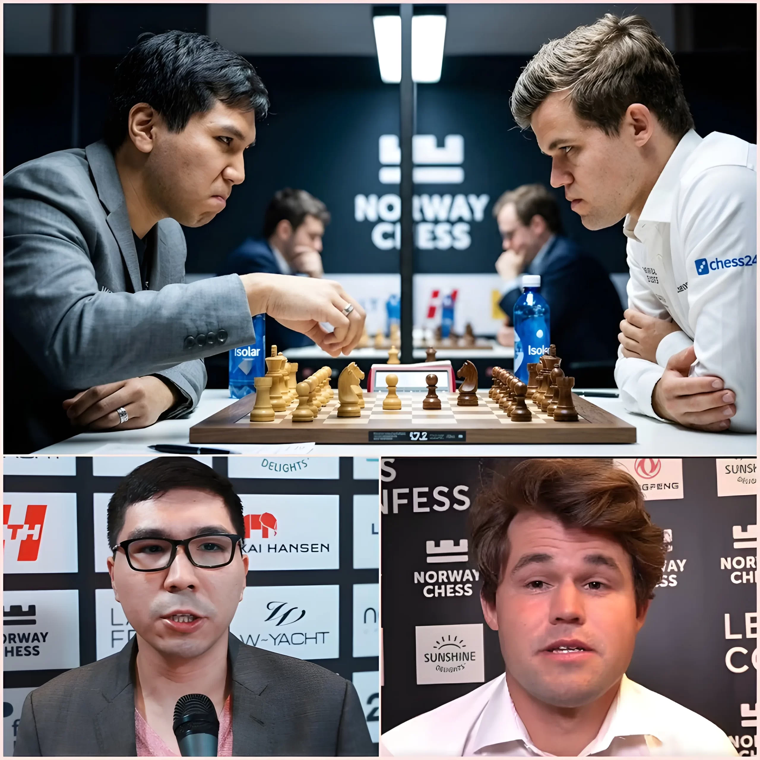 “IF THEY WANT Wesley So to win at all costs, just give them the national championship trophy and don’t make us play these meaningless matches anymore.” Norwegian chess player Magnus Carlsen accused Wesley So of foul play in the Armageddon game at Round 9 of the Norway Chess tournament