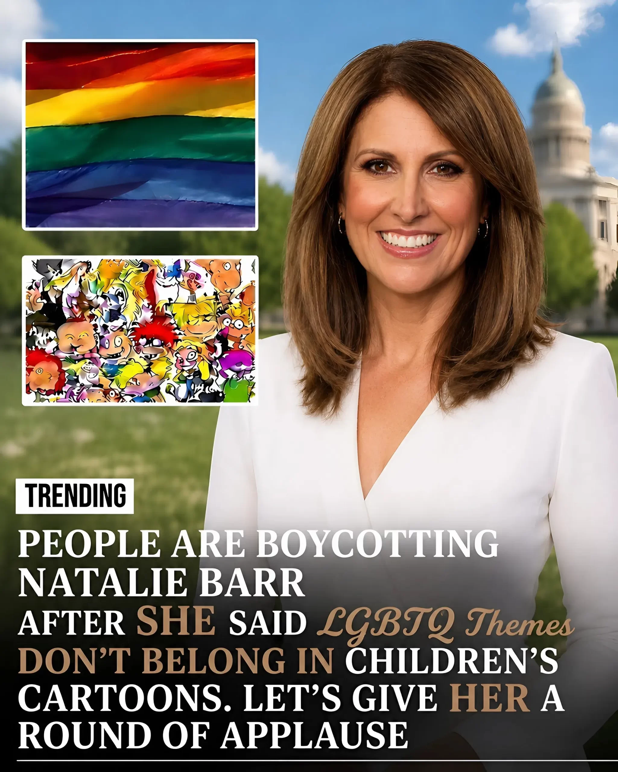 🚨 BOYCOTT NATALIE BARR: A fierce backlash has erupted after Australian Sunrise host Natalie Barr reportedly stated that children should not be exposed to LGBTQ-themed cartoons. She argued that parenting should focus on “traditional values” and that adults should allow children to enjoy their childhood in an innocent and carefree way.